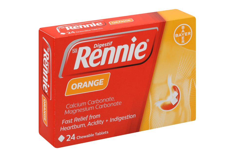 Burning sensation in throat? Rennie Orange will help!